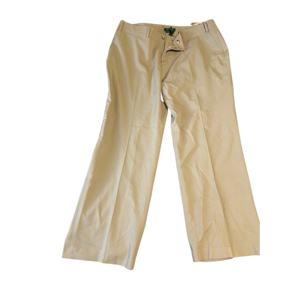 Lauren by Ralph Lauren Sanderson Beige Dress Pants